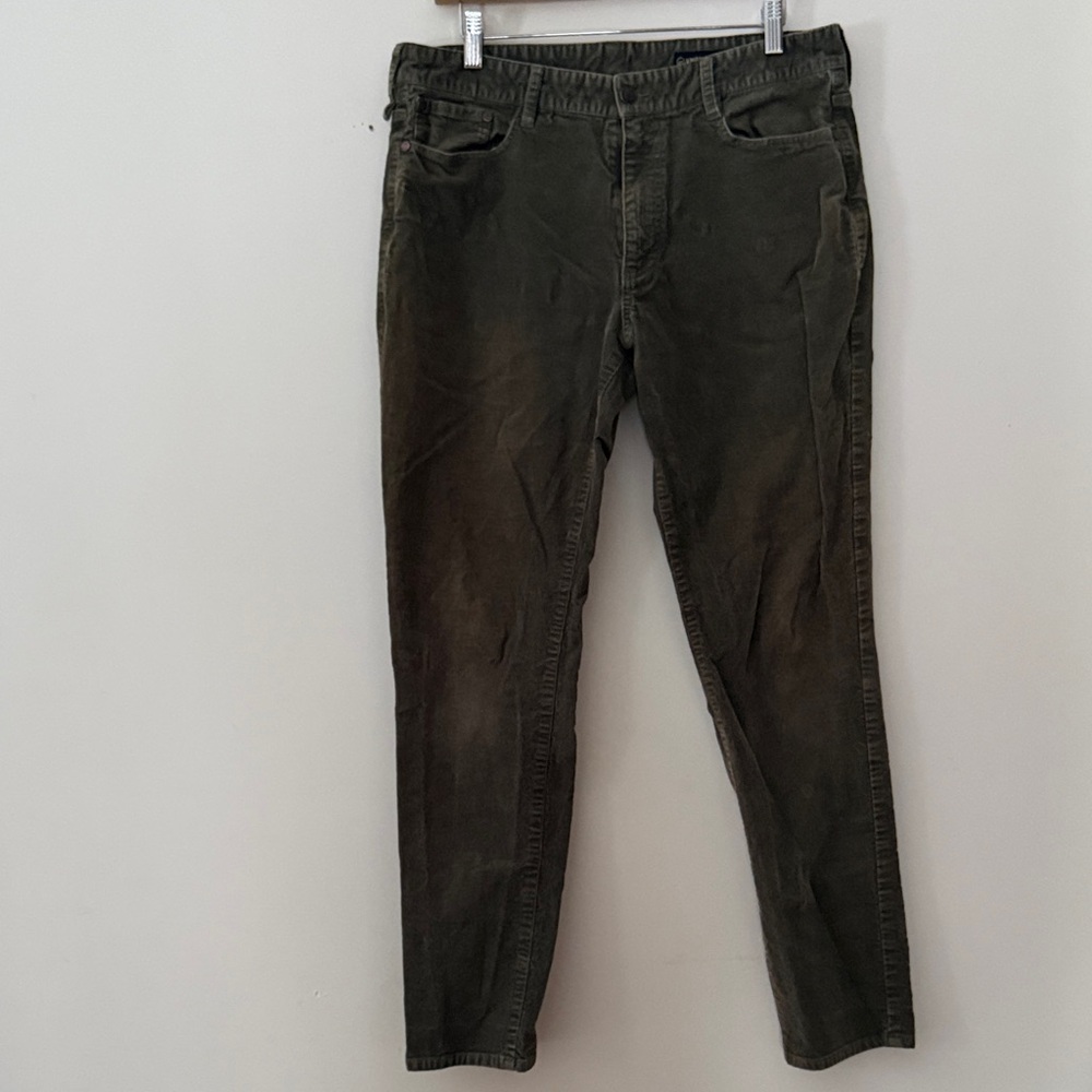 Olive Green Casual Pants
